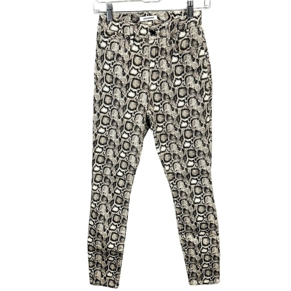 Good American Good Legs Snake-Print Skinny Jeans - Picture 2 of 5